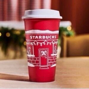 NEW Starbucks Christmas 2025 Red Cup Day 16oz Xmas Holiday Reusable Cup Lot of 1